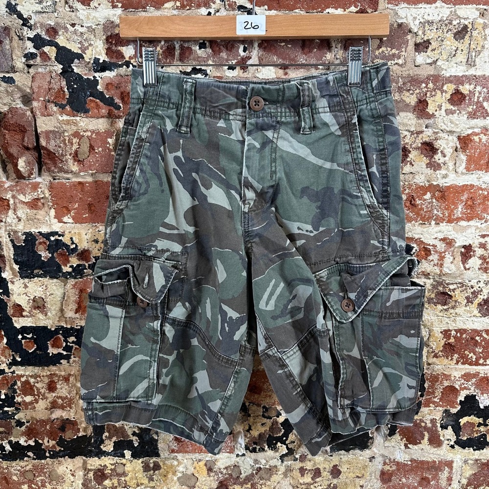 American Eagle Camo Cargo Shorts Next Level Flex Army Mens 26